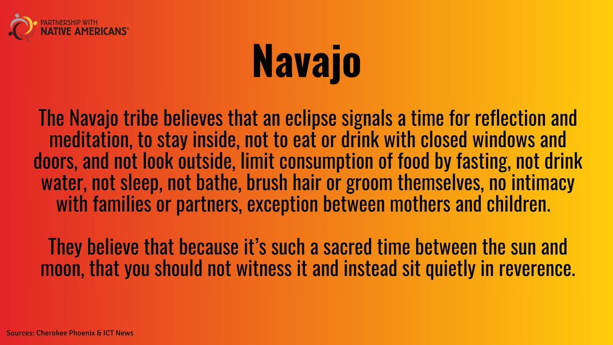 Today, April 8th 2024, we will experience a total Solar Eclipse.🌒 Science tells us one thing, while Native tribal stories tell us another.🌔 Check out these Native tales before going out today & watching this spectacular event! #SolarEclipse #NativeTribalStories #PWNA4Hope