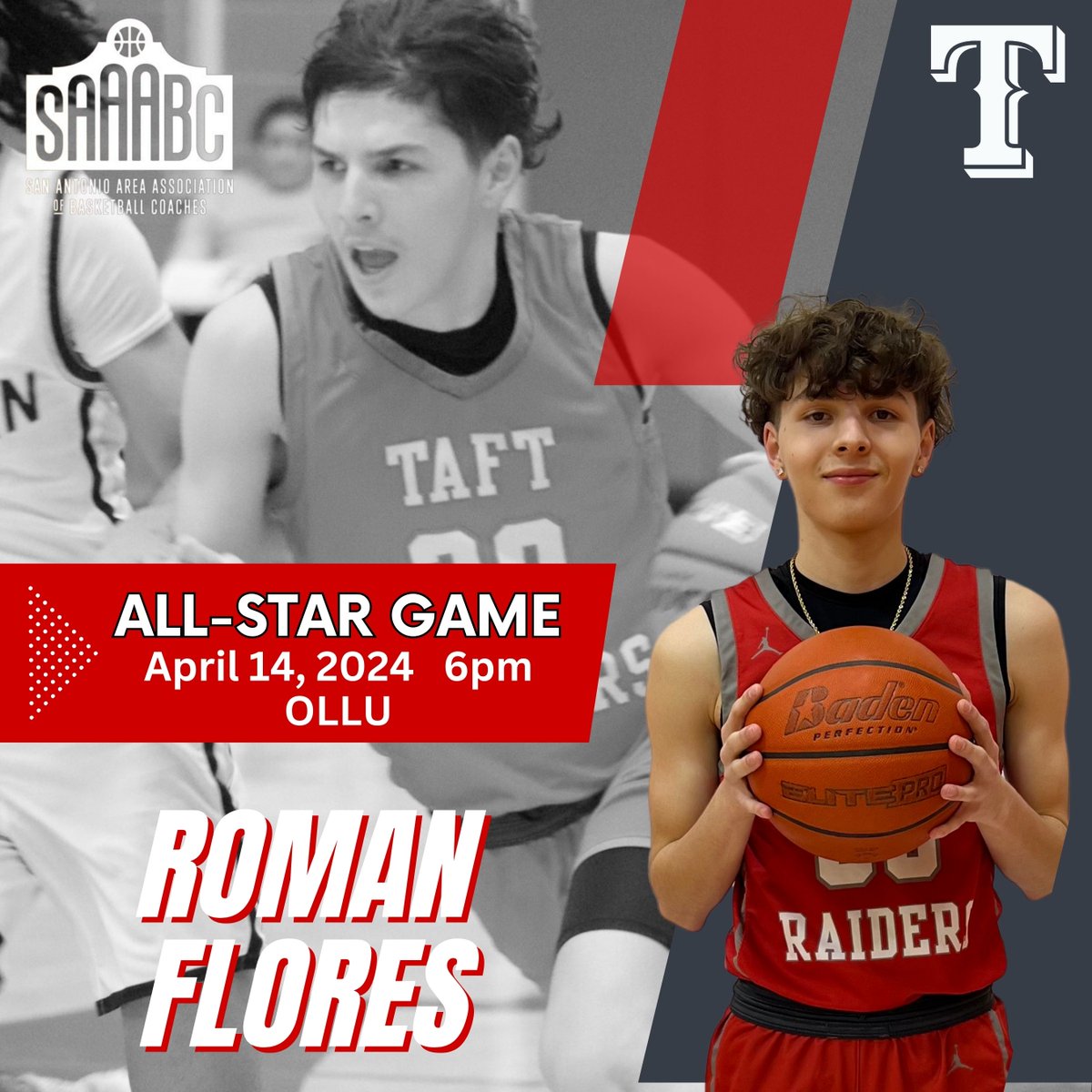 ⭐️ALL-STAR⭐️ Congratulations to @roman_flores6 for being named to the 23-24 @S3AHoopsCoaches All-Star Team‼️ Come out and support Roman this Sunday!!! 🗓️ April 14, 2024 ⌚️ 6:00pm 📍@OLLUnivSATX