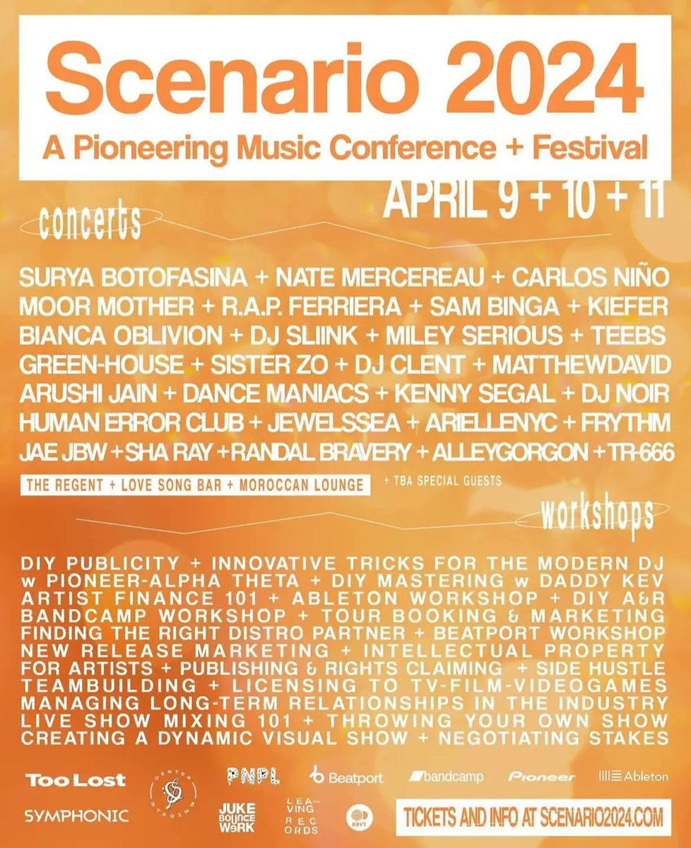 SCENARIO 2024 this week in Los Angeles! Tonight we kick it off with @Kiefer_on_Keys at Moroccan Lounge. More info on the shows and panels at scenario2024.com. Also, we introduced single-day passes for the conference ($59). Sincerest thanks to everyone participating 🙏🫶💖
