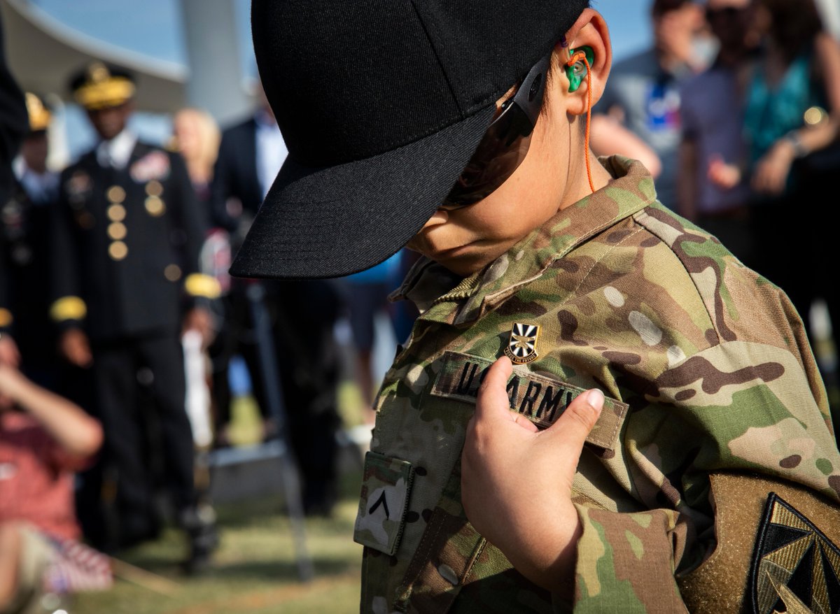 April is the Month of the Military Child, we honor the role they take on for bearing the costs our nation demands of them without their choice. The Army is committed to helping the nation understand how important military children are, no matter where they are stationed.