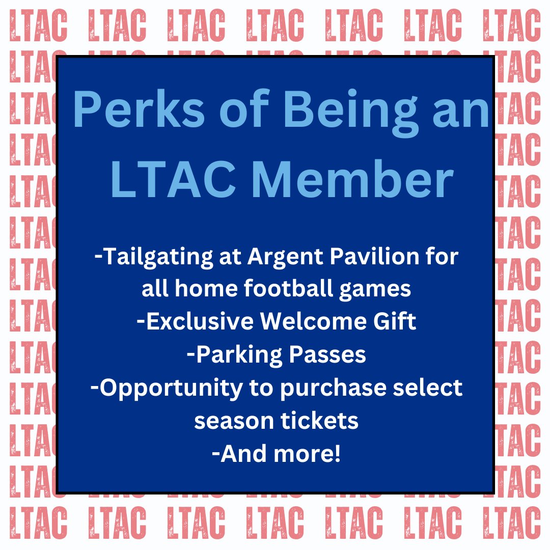 The 2024-25 LTAC year is officially under way! Today we want to give you a sneak peek at some of the benefits we have to offer. For more information on the LTAC benefits you can receive as a LTAC member visit BuildTheLegacy.com today! #EverLoyalBe