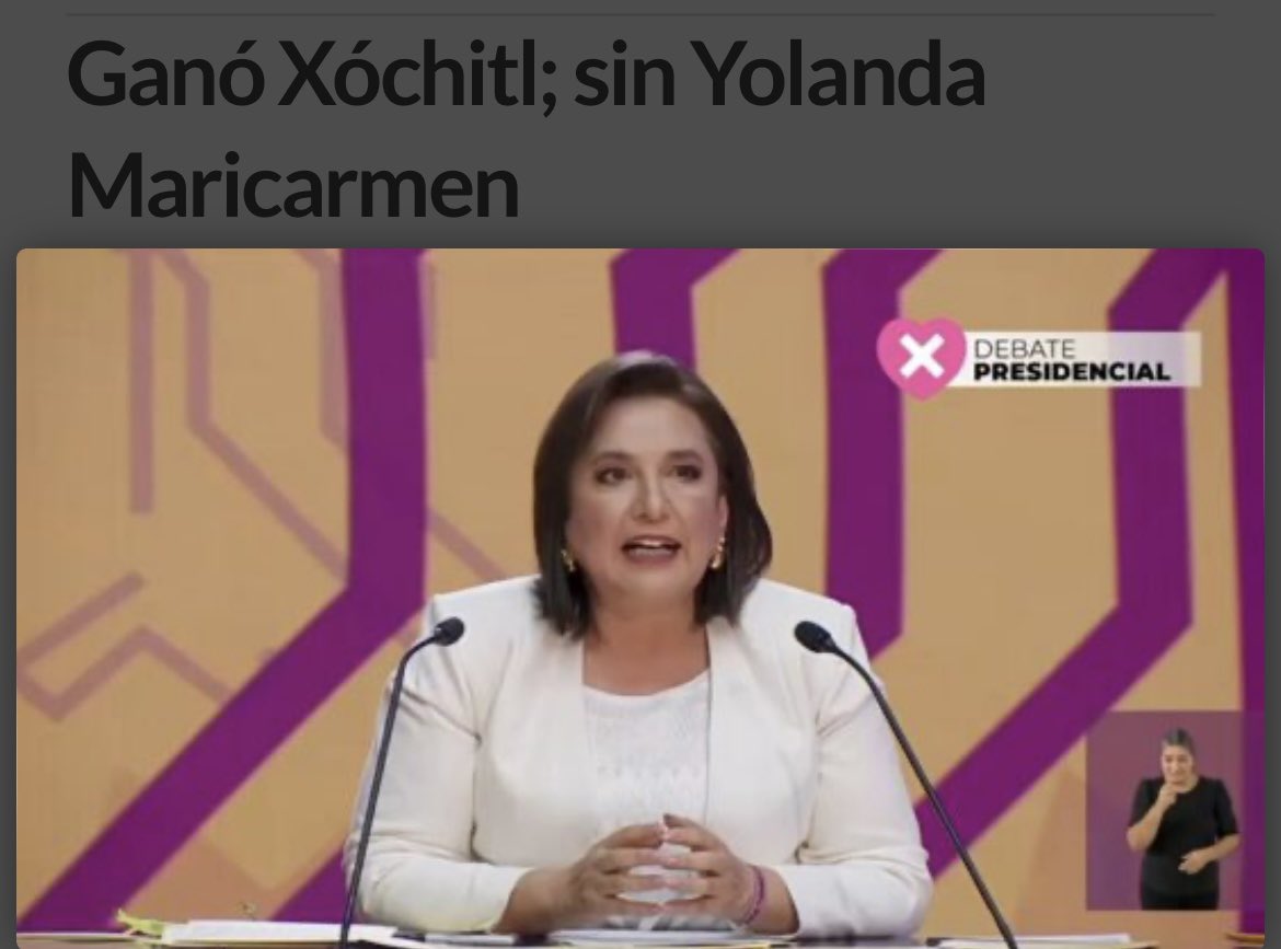 GANÓ XÓCHITL; “SIN YOLANDA MARICARMEN” marquesina.mx/495224/ 👈👈HazClicAquí @nonoacosta @hberhuer @kioscomayor @GiOGleZ @MujeresXingonas @oalh @russocamou @R_Mazon @CARLOSEES @erveza @CapJavierEnrikz @anuoa @progresason @juanpueblo2012 @MfromTropoya @HerSonMx @lopezdieguez