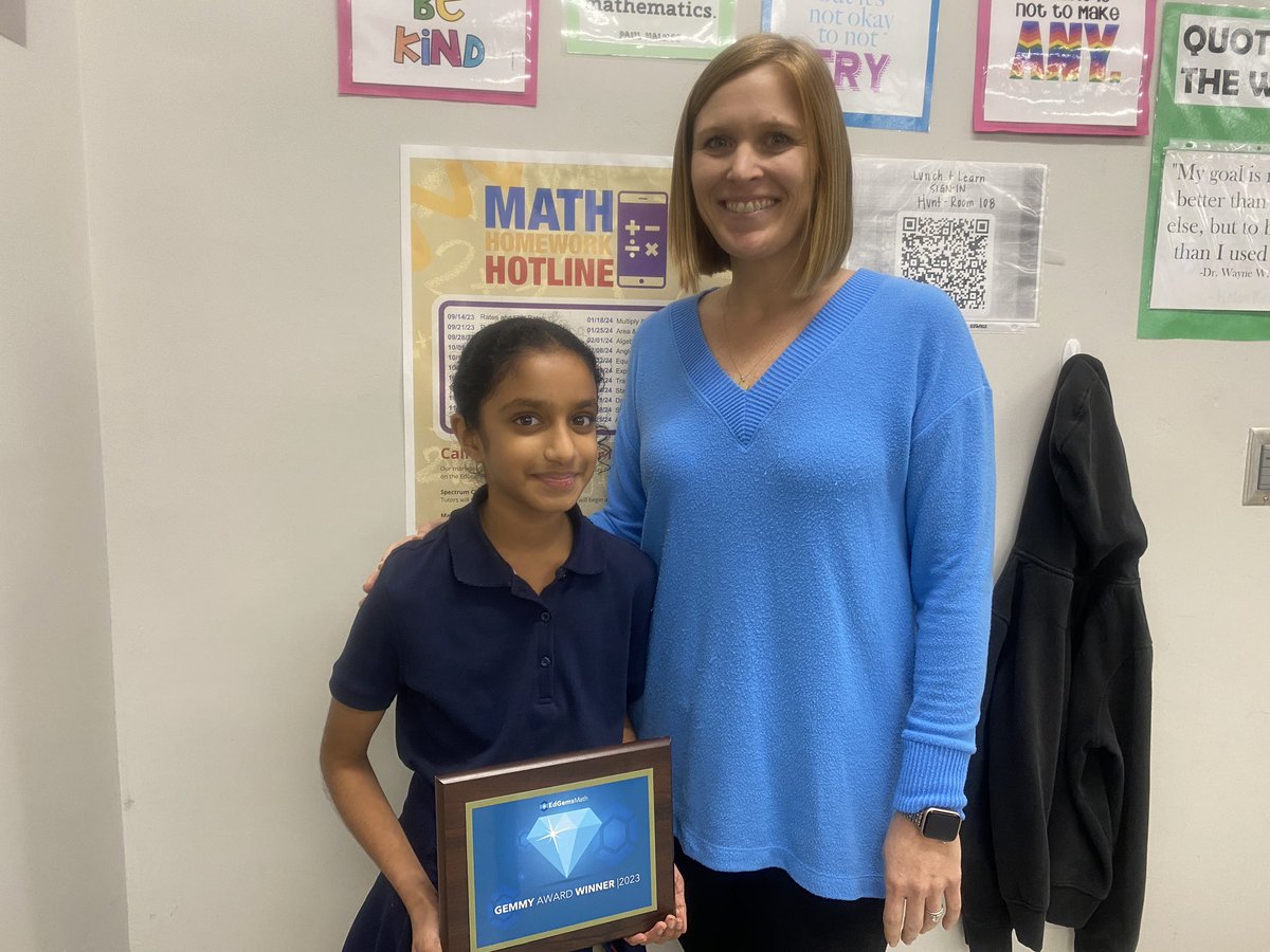 Students in Ms. Hunt’s classes are Gemmy Winners throughout the year! Congrats @WilliamsIBMYP for so much math talent! 🏆🏆🏆🏆 @HillsboroughSch @hcpsMS @EdGems_Math @Mathnasium