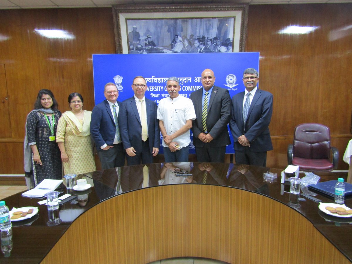 Today, Mr. B. David Bridges, Vice President at the Georgia Institute of Technology, USA, along with his colleagues visited UGC. Our discussions revolved around the transformative NEP2020 and discussed exciting opportunities for collaboration between Georgia Tech and India.