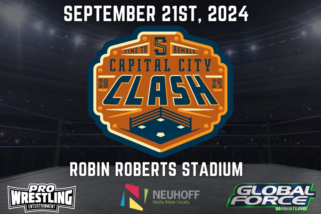 The Springfield Lucky Horseshoes are ecstatic to announce the first annual professional wrestling event coming to Robin Roberts Stadium! Join us for the Capital City Clash on Saturday, September 21st! 📝: shoesbaseball.com/lucky-horsesho…