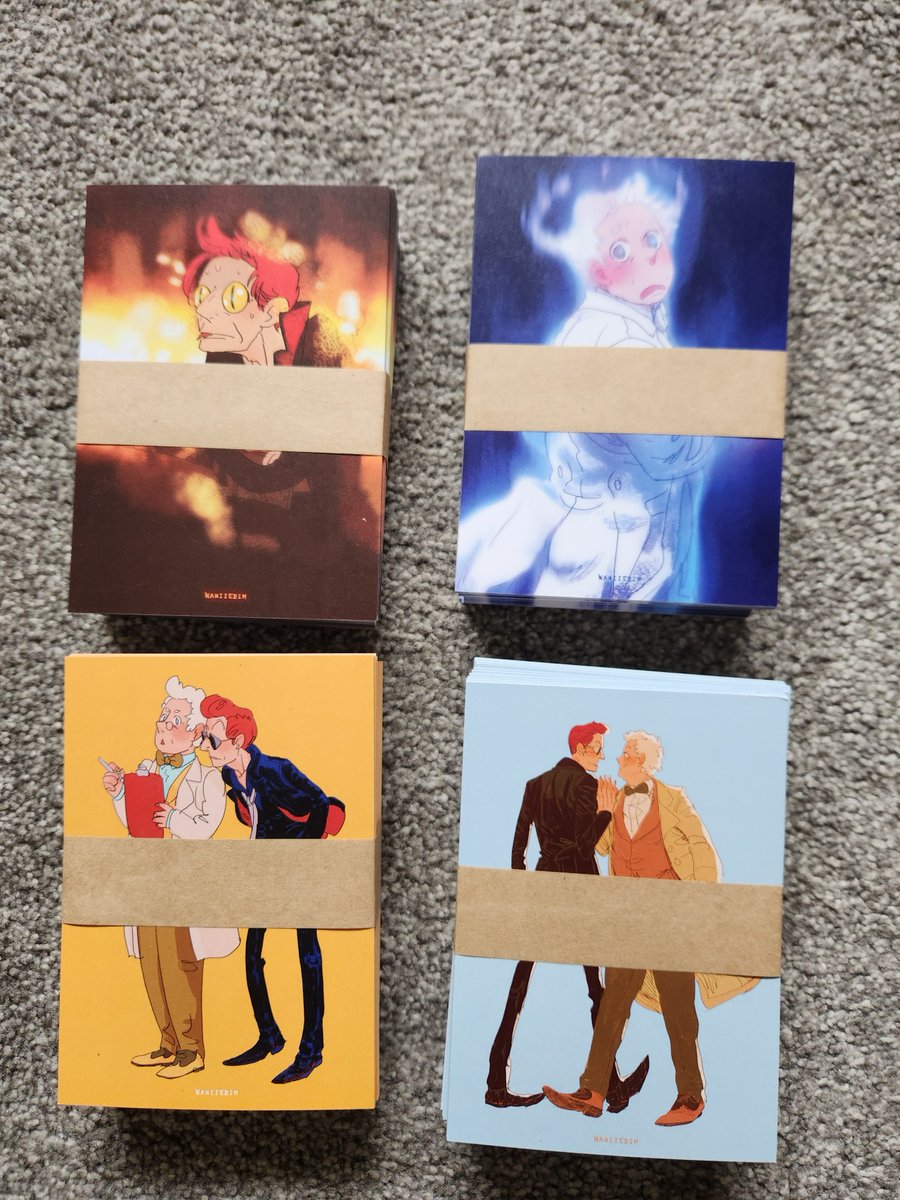 Got my Jan-April 2024 Patreon Stickers and Postcards! These are Patreon only- although if you track me down at a con, I may have a few postcards/ stickers available. (I'll be at London MCM May) St0re is also reopened! See 🧵