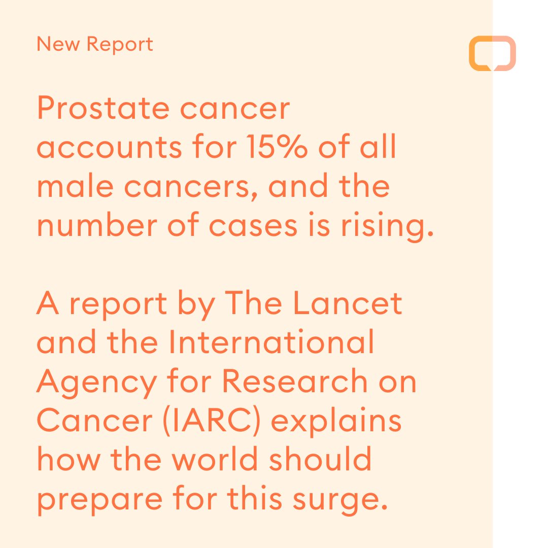 Prostate cancer is the most common cancer in men in over 100 countries, and the global burden of the disease is set to more than double by 2040. A report by @TheLancet and @IARCWHO explains how the world should prepare for this surge. Read more now. bit.ly/4cQ1eaU