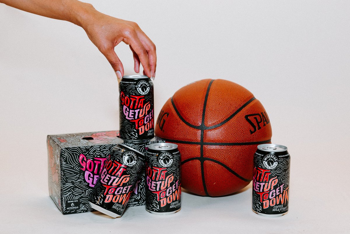 The Championship Game is tonight – who's your pick? Elevate your March Madness with @wiseacrebrew Gotta Get Up To Get Down. Cheers to game night magic! 🍻🏀 #MarchMadness #WiseacreBrews #gottagetuptogetdown #basketballbrew #basketballbeer