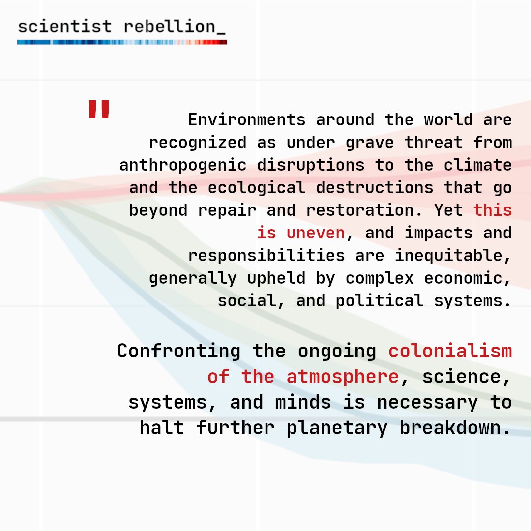 📅 Wednesday 17th April, 14.00 UTC ~ please check your timezone ! 'Confronting the ongoing colonialism of the atmosphere, science, systems, and minds is necessary to halt further planetary breakdown.' @Prof_FSultana Register: us06web.zoom.us/meeting/regist… #ClimateJustice #decolonize