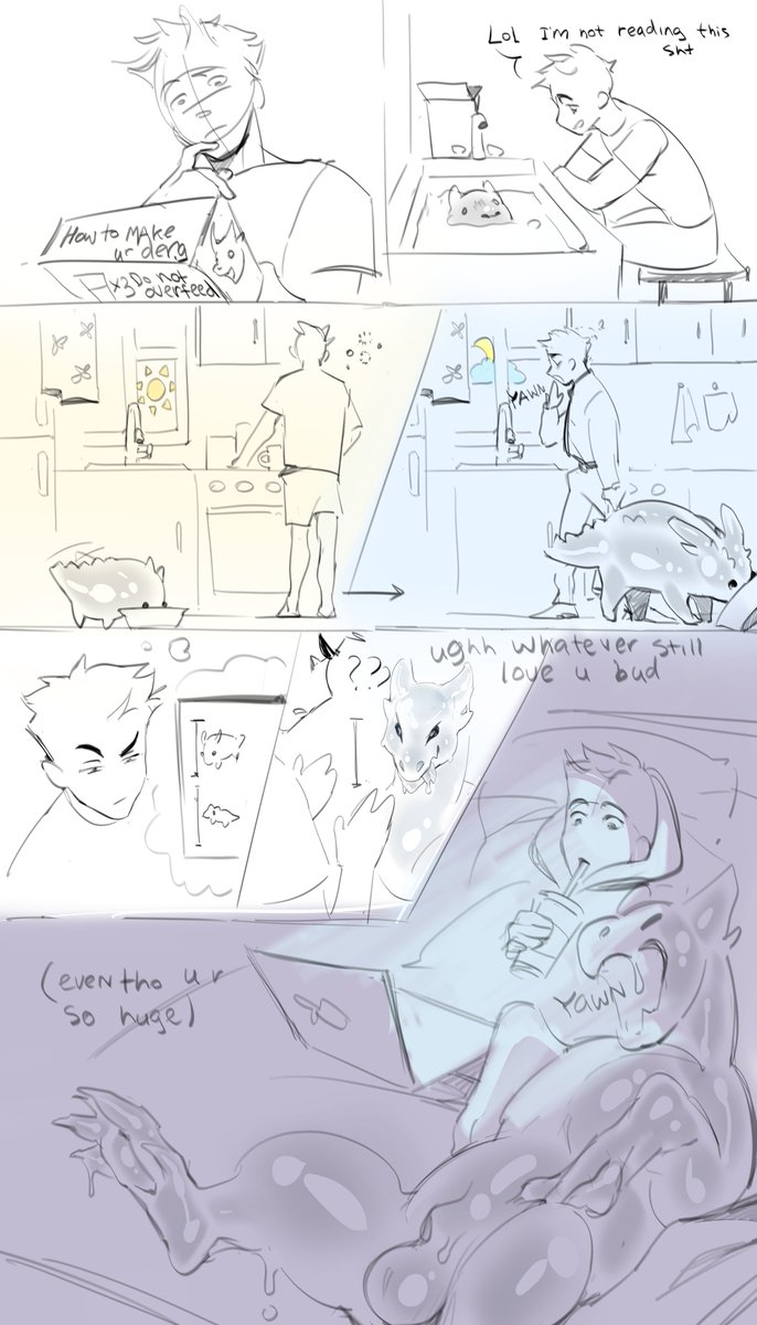dioni514's tweet photo. pt 1 
goo derg x hooman commissioned comic for @Drae1995

tw: feral, oviposition https://t.co/vebcrtKUfn