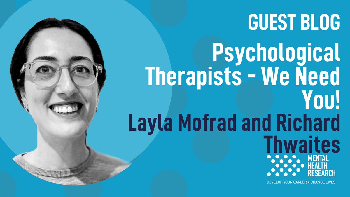 Are you a #cbt or other psychological support professional? Ever thought about mental health research? Check out our great blog by @LaylaMofrad and #RichardThwaites to read about why #mentalhealth research needs you! mentalhealthresearch.org.uk/psychological-…