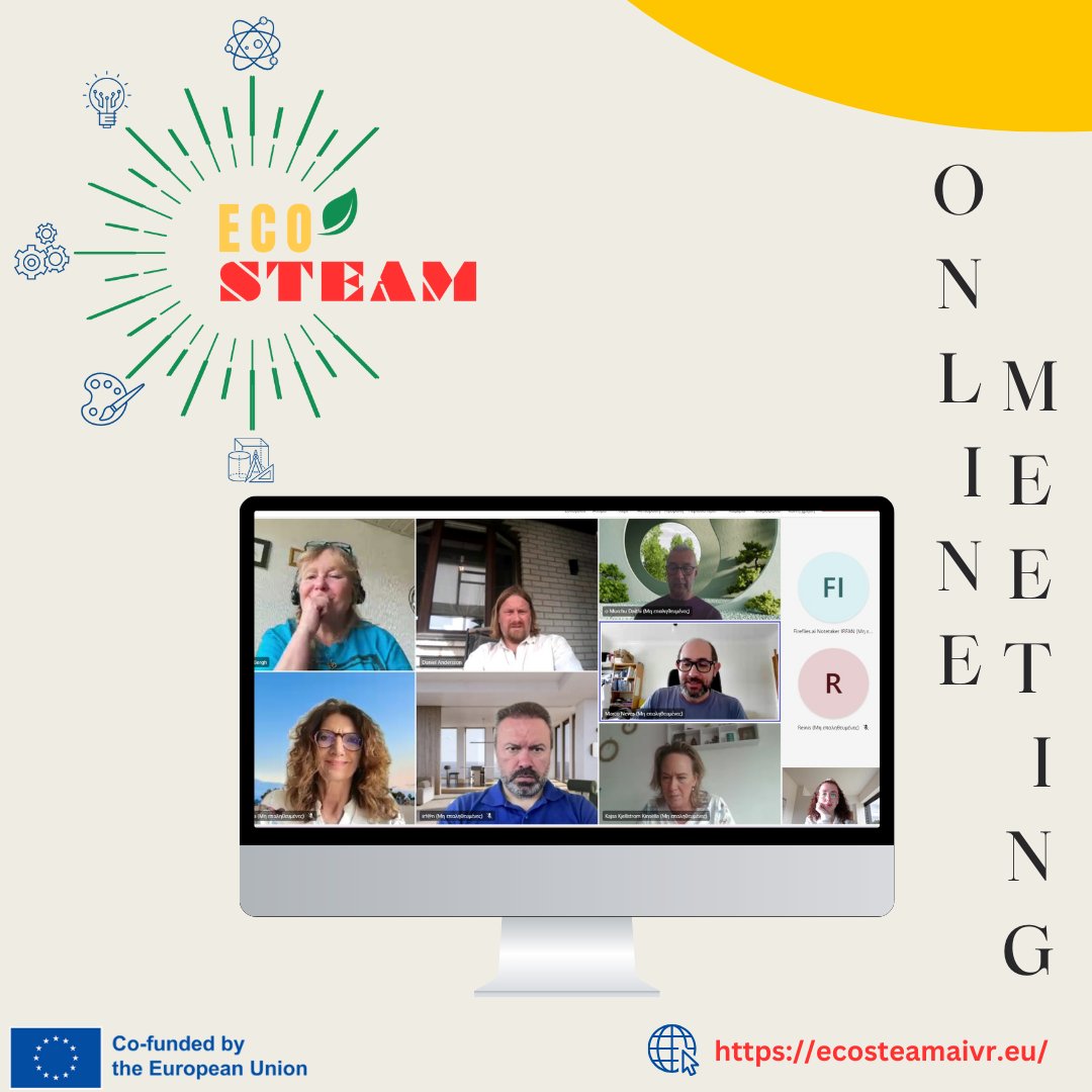 steam_eco's tweet photo. 🌟 We're thrilled to announce an exciting collaboration! 🌐 Our partners recently came together for an online gathering to brainstorm and discuss not only the development of lesson plans for our Eco-STEAM initiative but also the development phase of the website. 🌱  #EcoSTEAM https://t.co/nxUMpltiSN