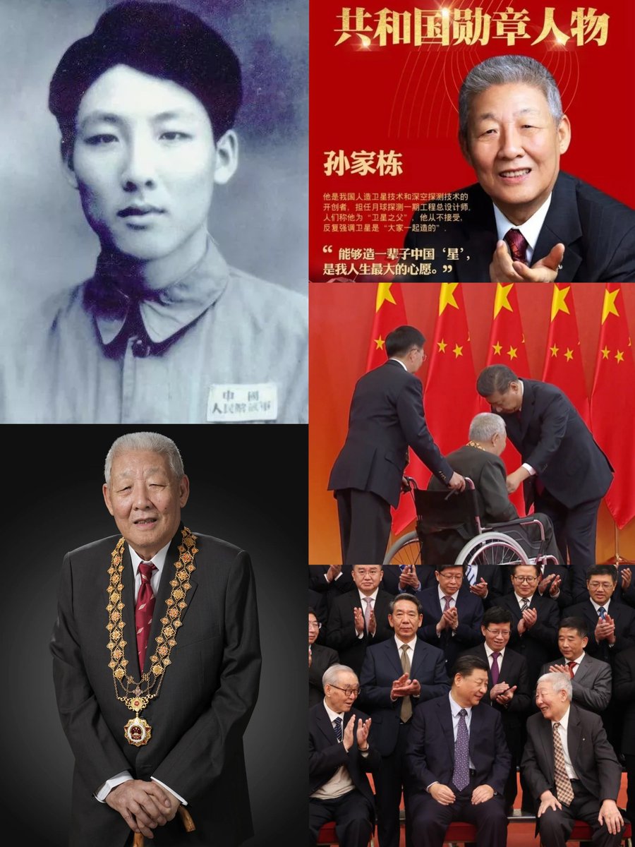 Happy 95th birthday to our esteemed scientist!❤️🫡
Sun Jiadong, CPC member, Chief Designer of China's DF-2 & DF-3 IRBMs, 1st artificial & remote sensing satellites, Beidou Navigation Satellite System, & Chinese Lunar Exploration Program