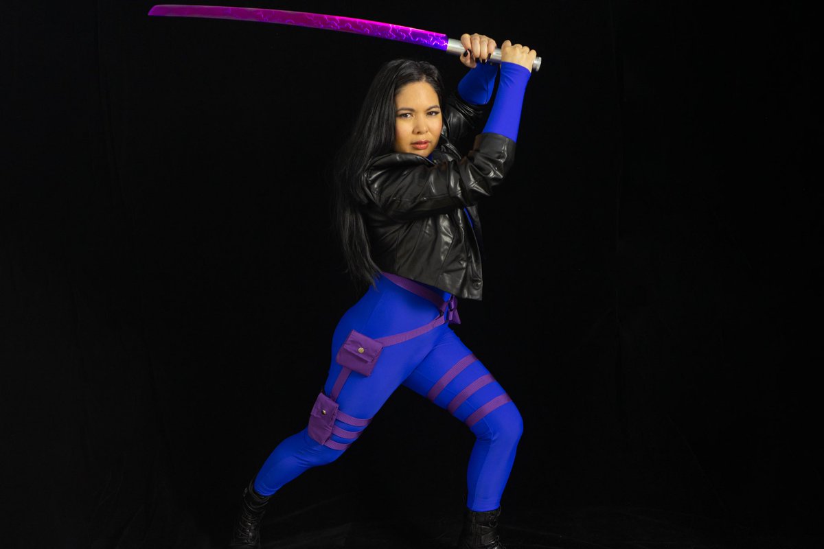 Here it is! The full Psylocke costume designed by @RyanStegman ! I hope I got it as close to accurate as possible. Thanks to Ryan for designing our girl a new costume. Thanks to my Psyster @hermeister for the help with accuracy. #psylocke #Kwannon #Cosplay #xmen #Marvel