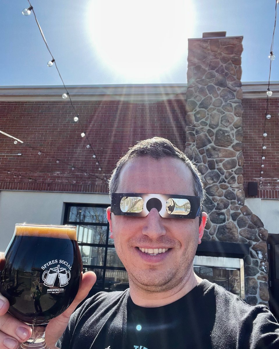Happy Eclipse Day! We’re open today from 12-6 for a special viewing party. 🕶️🍺 • Monday Beer Drop - “Black Hole Sun” Imperial Barrel Aged Chocolate & Vanilla Stout 12% abv • #eclipse #blackholesun #beerdrop #ohiocraftbeer #cbusaletrail #beerinspires #CraftBeer