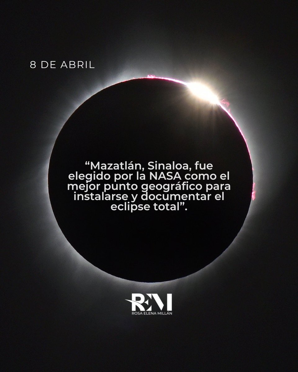 El mundo entero dirige su mirada hacia Mazatlán para presenciar este #Eclipse2024  🌒  Este momento es histórico para el destino más hermoso del planeta 🫶