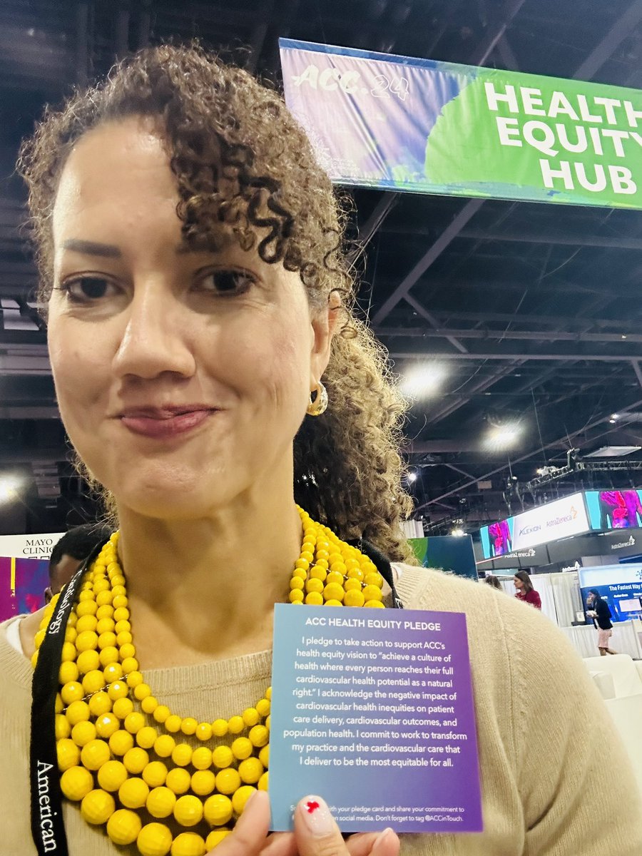 I took the pledge @ACCinTouch #HealthEquity #ACC24…who will join me? Post your selfie 👇🏽