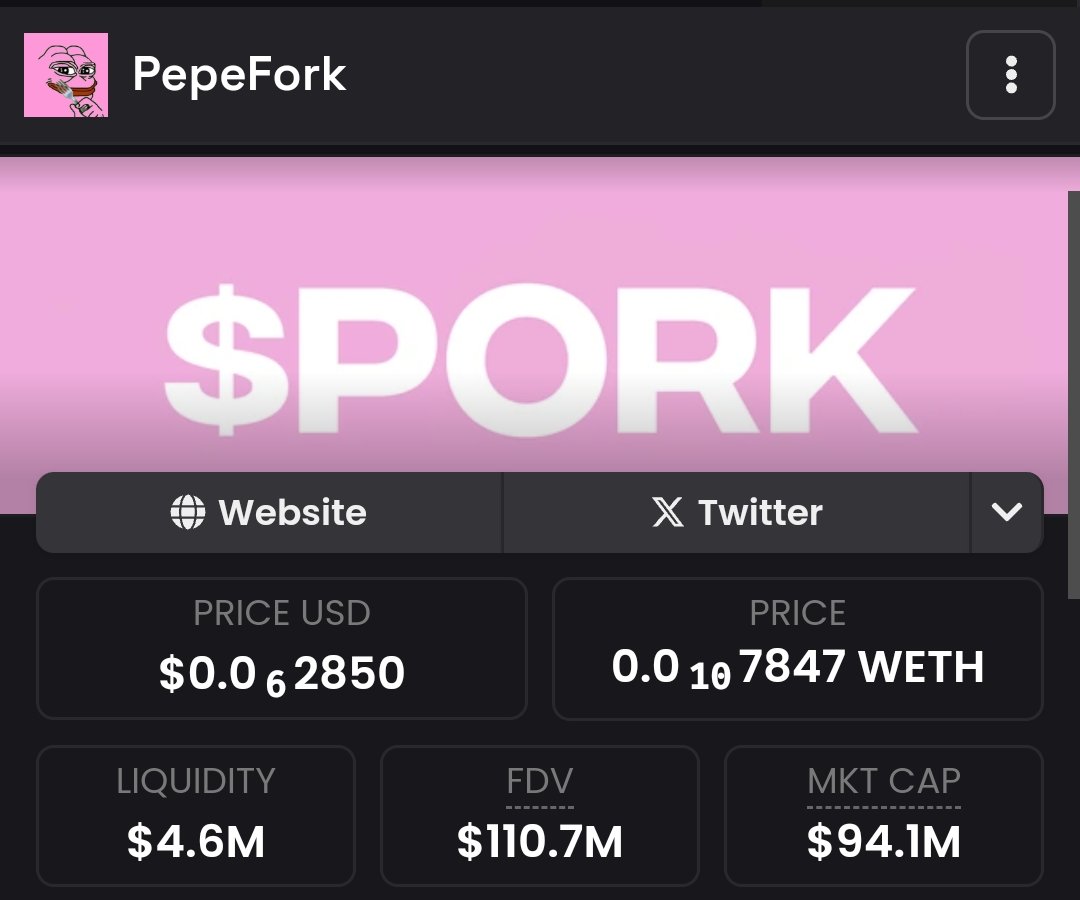 Everyday $PORK is below $100m MC I buy more.

The conviction I've in this community is too high to fade.