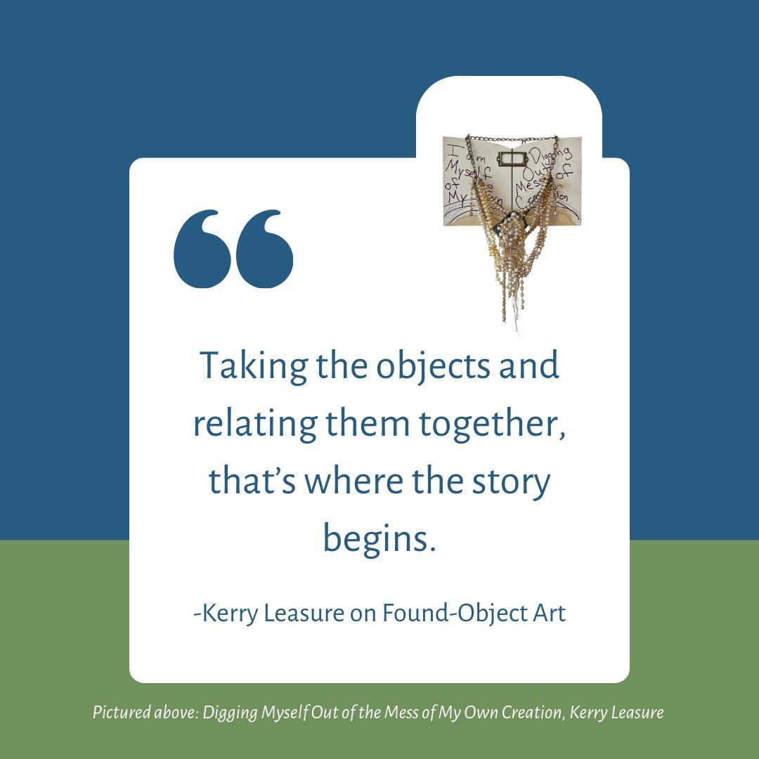 Meet Kerry Leasure! Come see Kerry's 'Seasons of Hope' and other works in 'Repurposed,' the exhibition on display in Kentuck's Museum and Teer Galleries through April 29, 2024. Learn more here: buff.ly/2G3Kjom