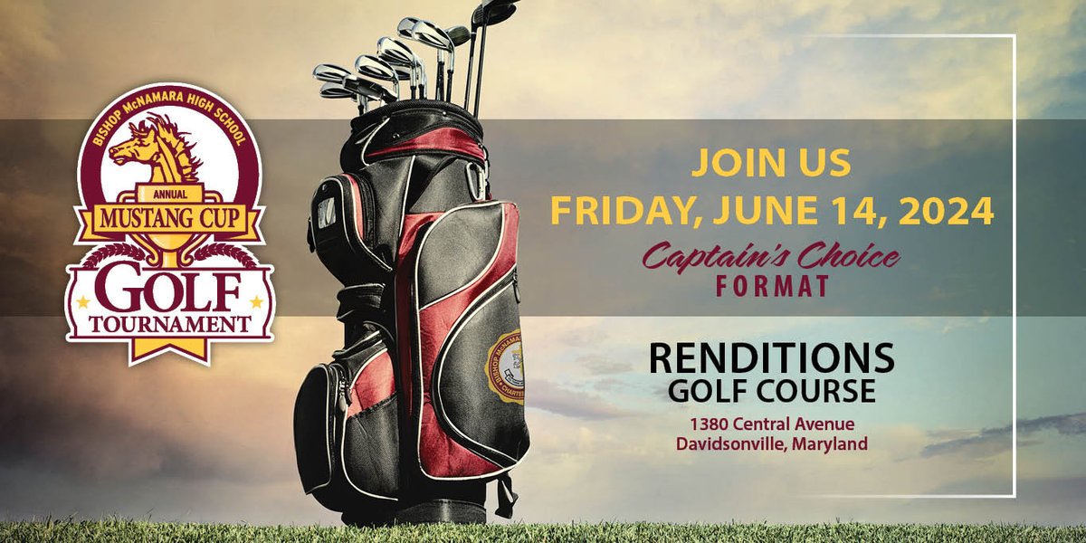 BMHSMustangs's tweet photo. 🏌️‍♂️📷 Calling all golf enthusiasts! Registration is now open for the 2024 Mustang Cup Golf Tournament! Gather your foursome and gear up for a fantastic day at Renditions Golf Course on Friday, June 14th. Secure your spot by clicking the link https://t.co/RNJmPk05od https://t.co/nUT3iFNbE7