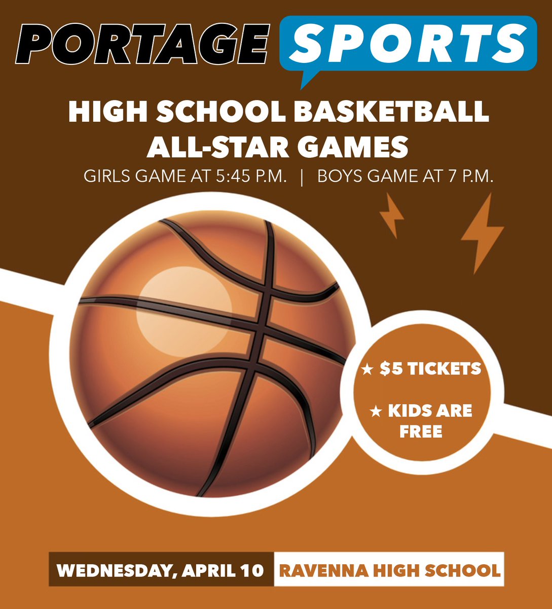 Presale tickets are on sale now for $3 each. Tickets will be $5 at the gate on Wednesday. Order presale via Venmo (at PortageSports). Kids 10 and under are free. Seniors 65 and older are free.