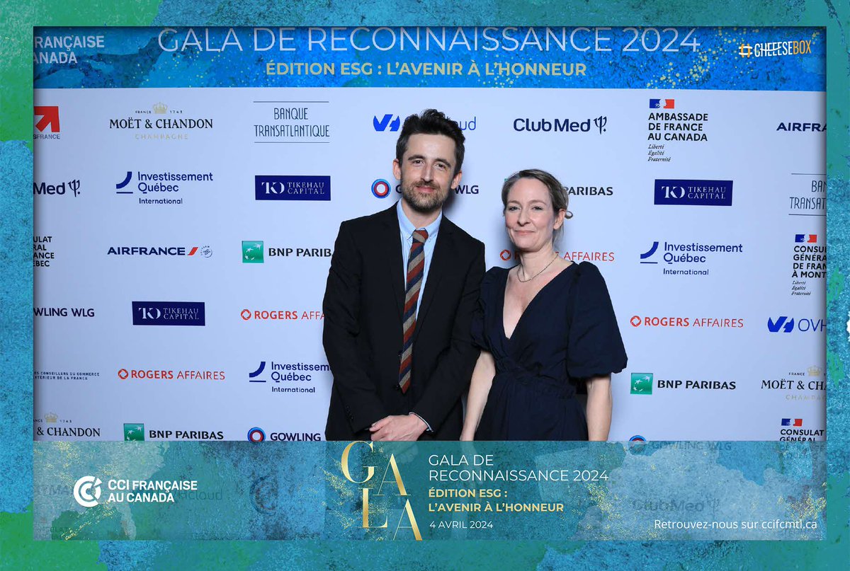 Retrouvailles et belles rencontres au Gala de Reconnaissance 2024 de la @CCIFCanada jeudi dernier, cette année une édition spéciale dédiée à #ESG - L’Avenir à l’Honneur! 🏆 Un grand bravo à tous les lauréats, nous avons été ravis et inspirés de découvrir vos projets. #GALACCIFC