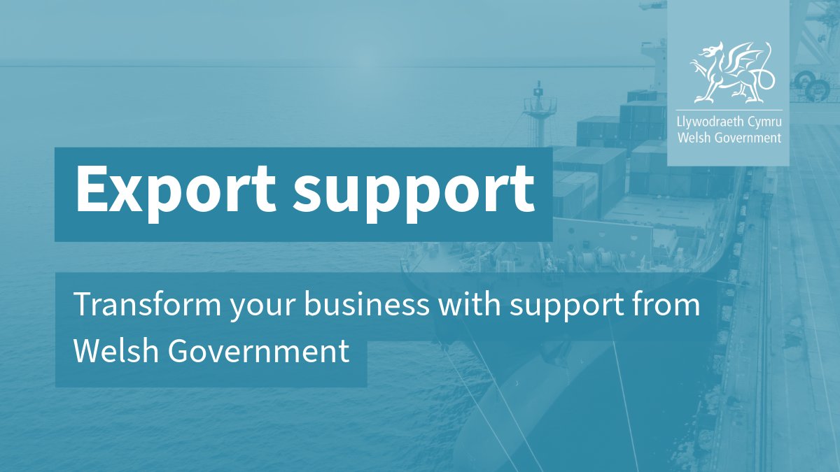 Starting or growing your export business? 🚢 We’ve got a range of support for Welsh companies who are interested in exploring the benefits of exporting, or advancing an established export strategy. 👉businesswales.gov.wales/export/