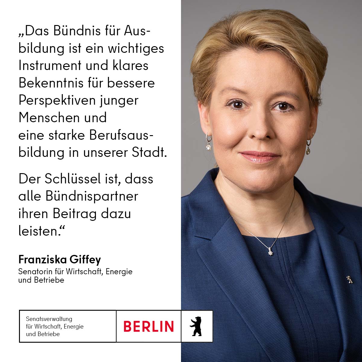 🛠️ Mit dem Bündnis für Ausbildung: Wir sichern die besten Köpfe und Hände für Berlin! 💡 Heute kam das Bündnis zum 3. Mal zusammen und beriet über den Fortschritt der 47 Maßnahmen. Bis Ende 2025 soll es 2.000 neue Ausbildungsverträge geben! Mehr: berlin.de/rbmskzl/aktuel…