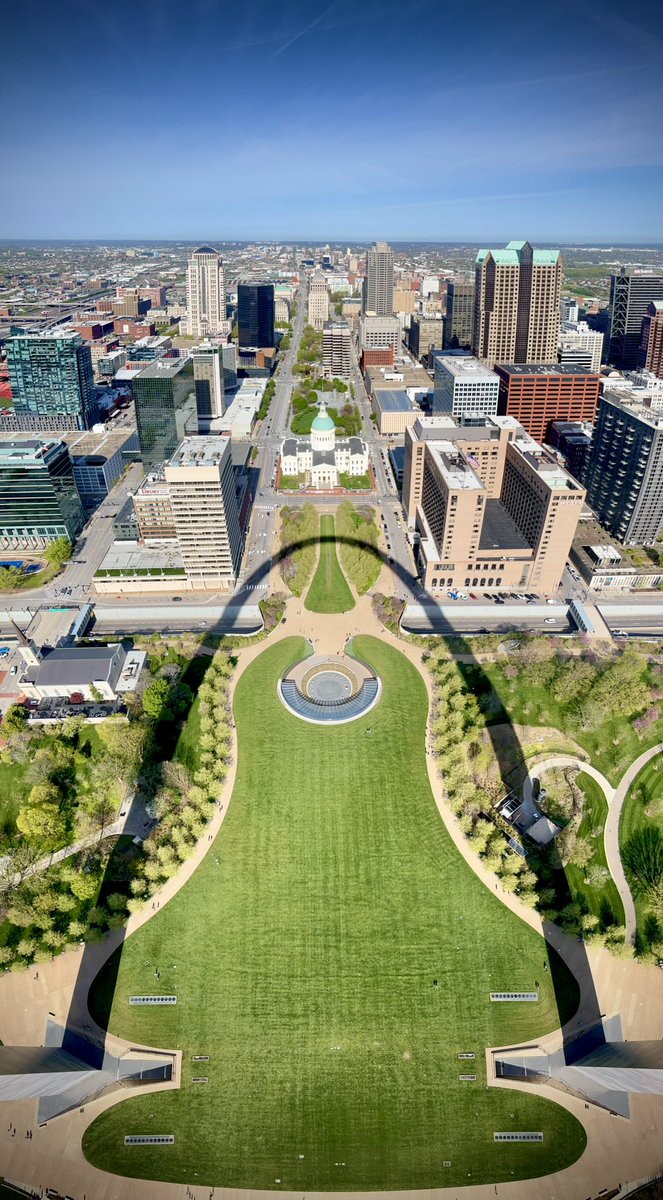 Today is one of the most spectacular solar events you’ll ever see  …

My shadow is perfectly symmetrical with downtown St. Louis 🤗😅