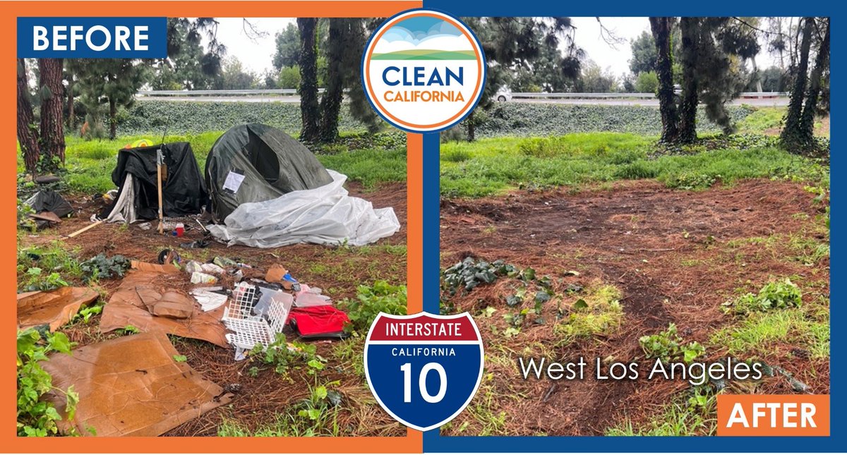 It’s not just a full-time job for Caltrans to keep California roads beautiful. It’s all our job, starting with littering in the first place. This includes along Catrans ramps, like one in Los Angeles off I-10 at Bundy Avenue. 💙🚮 #CleanCA @CAgovernor @CA_Trans_Agency