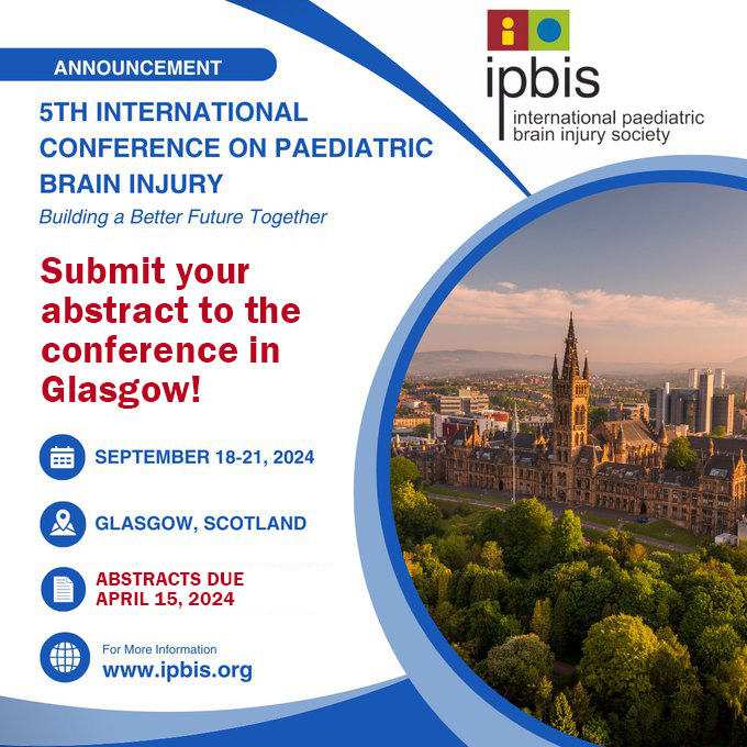 International Paediatric Brain Injury Society (@ipbis) on Twitter photo Abstract submission deadline one week from today! Abstract submission deadline one week from today!