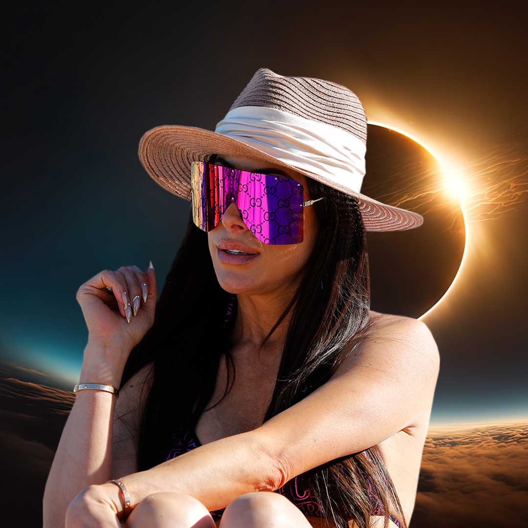 Angie K is THEE eclipse glasses influencer 🕶️ #RHOSLC is streaming now on Peacock.