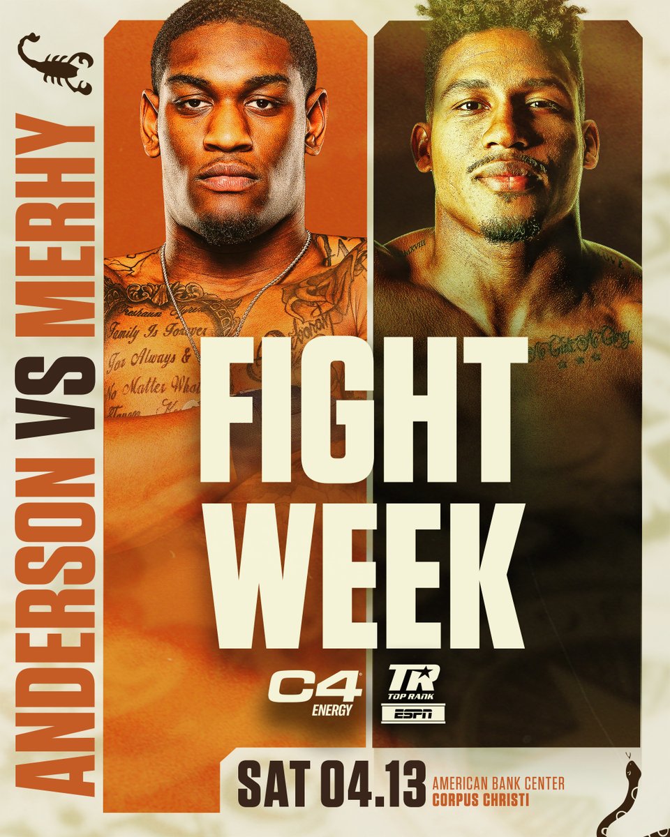 FIGHT WEEK FROM THE LONE STAR STATE 🌟 #AndersonMerhy | @C4Energy