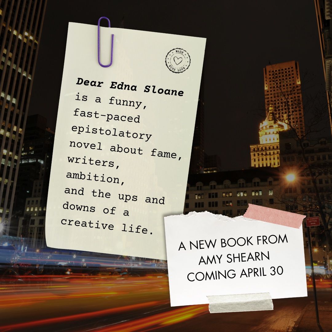 Edna Sloane was a promising author at the top of her game. Her debut novel vaulted her into the echelons of the 1980s New York City lit scene. Then, she disappeared and was largely forgotten... Pre-order DEAR EDNA SLOANE by @amyshearn: bookshop.org/a/177/97816362…