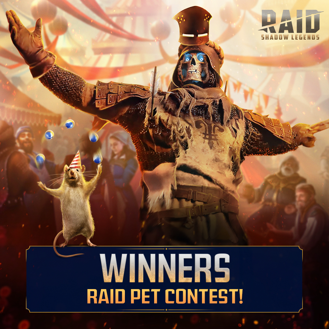 Wow, Skeleton Crew, you have the most adorable pets! 😍 Thanks for taking part in our RAID Pet Contest, and congratulations to all the winners! 🏆 You can see all the winners here: plrm.info/4cLfamr