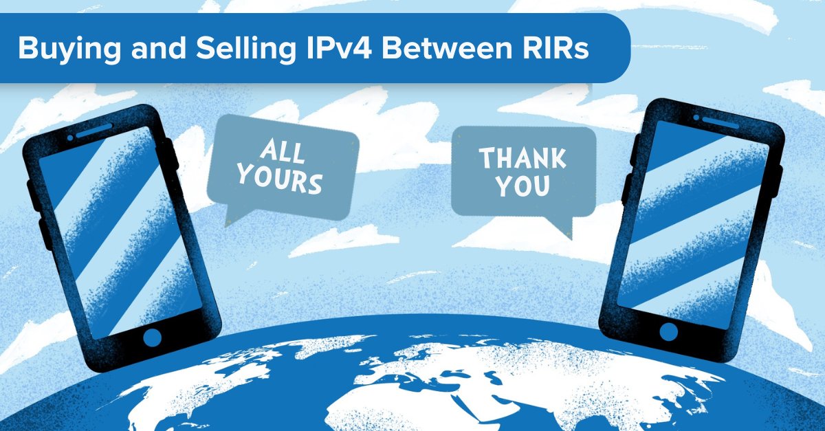 Anyone buying or selling #IPv4 address space has a bigger market when they consider an inter-region transfer. It has been exercised enough that there are strong processes in place. An inter-region transfer is very similar to an intra-region transfer. hubs.li/Q02s5X3z0