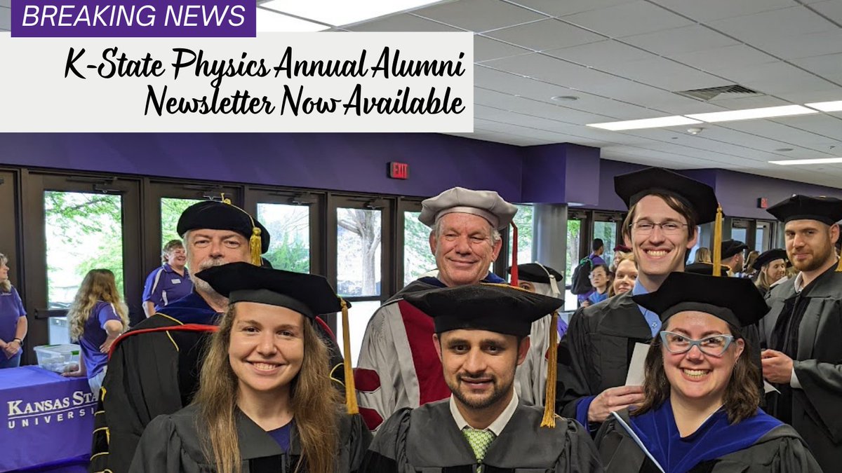 The latest version of our alumni newsletter is available online now at enewsletters.k-state.edu/physics/catego…. It's an excellent way to stay connected with the K-State physics community and see all the exciting things happening in our department.