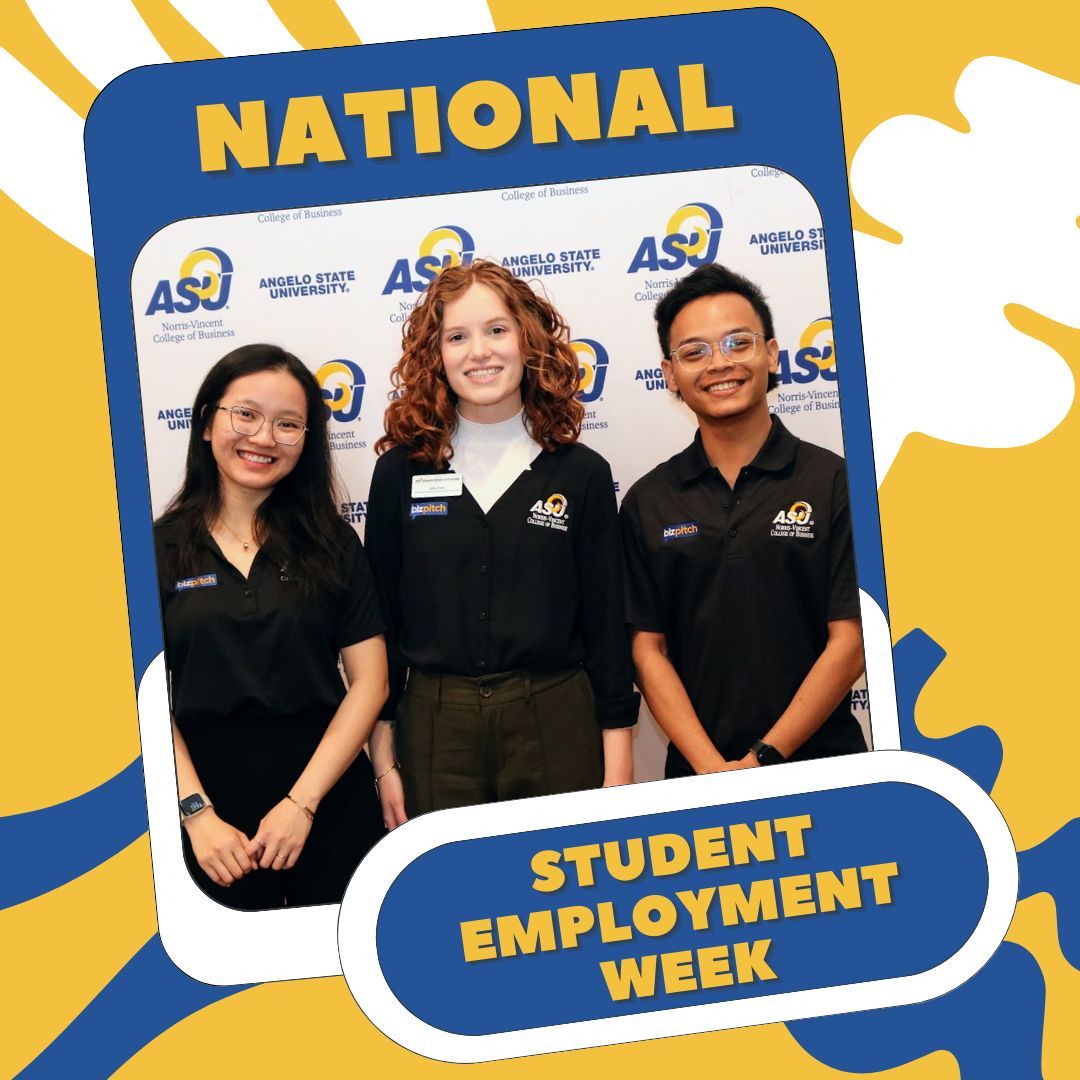ASUSBDC's tweet image. Happy #NationalStudentEmploymentWeek! Celebrating our amazing student employees at ASU-SBDC - Julia, Giang, and Sunby. Thank you for your valuable work and service. #ASUSBDCStudentEmploymentWeek #WorkLearnGrow #RamFam.