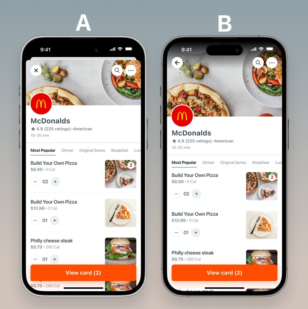 AI Mobile App ✨🪄 Ordering Tracking UI Which UX you like A or B? I'm available for AI mobile app project. DM me 👋