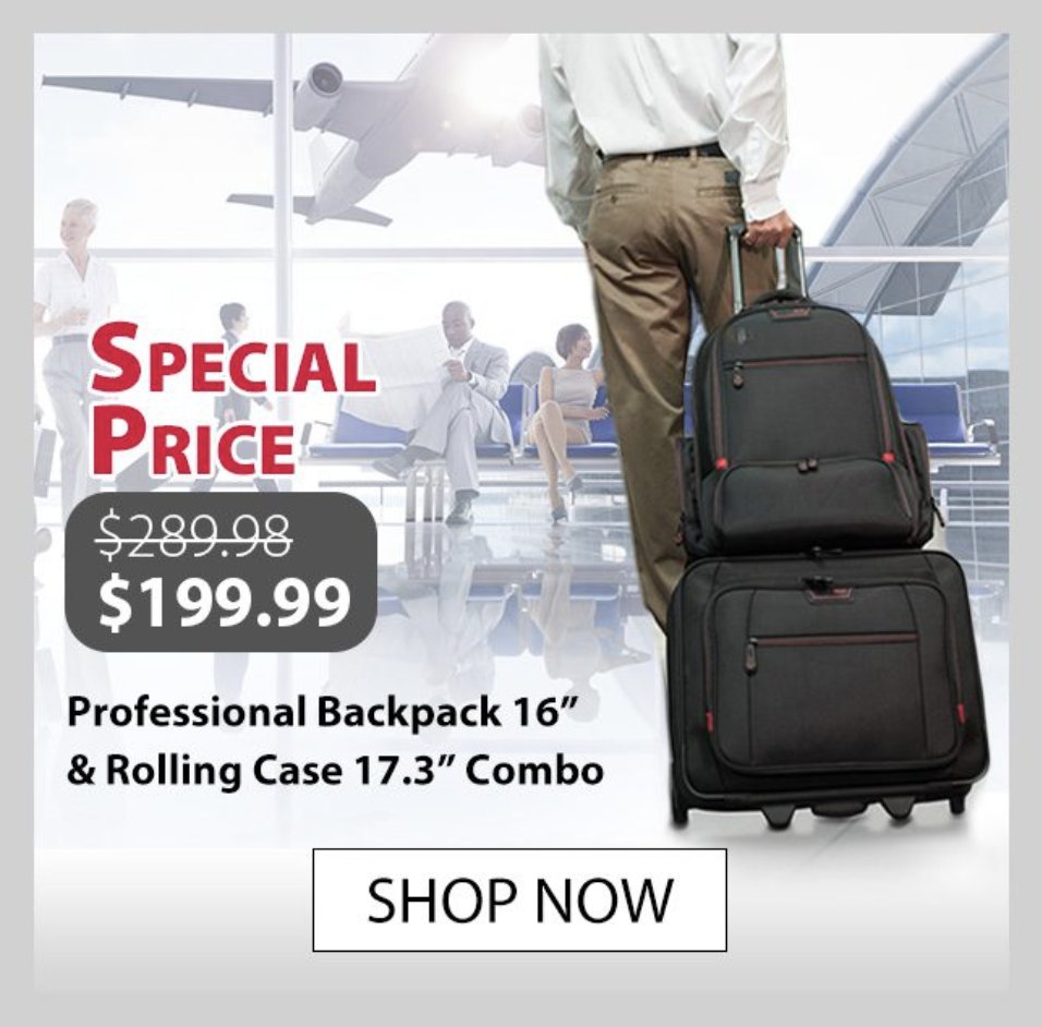 MobileEdge's tweet image. Our Professional Backpack and Rolling Case Combo are on a deal, take advantage now!👇
hubs.li/Q02s1JCl0

.

.
#ProtectYourGear #RollingCase #LevelUp #PowerOn #BringItOn #TechGear #TechGadgets