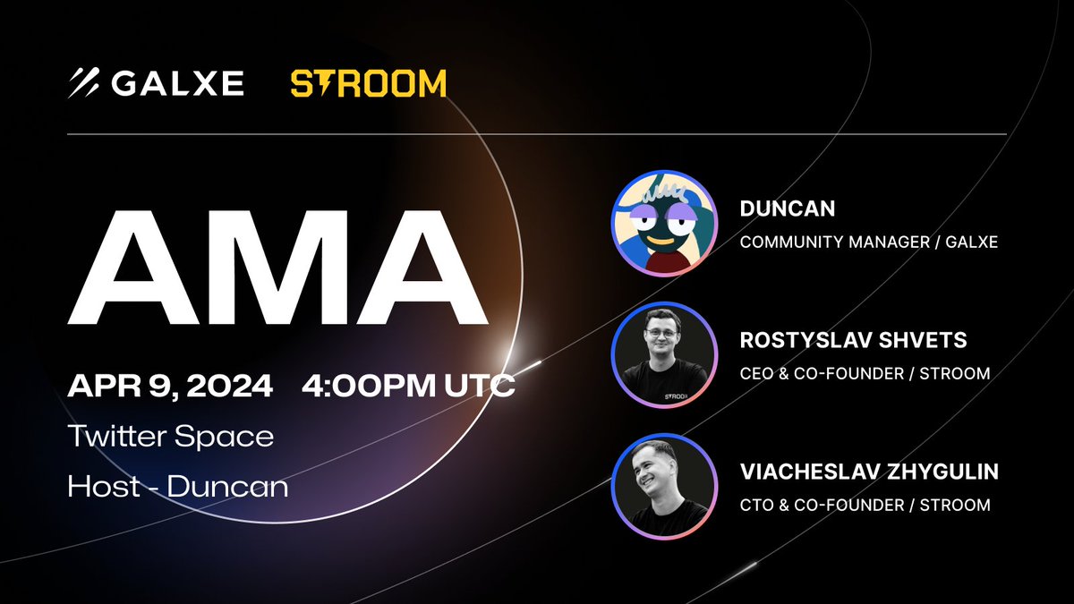 Join us in a Twitter Space with @StroomNetwork, the pioneering liquid staking protocol for Bitcoin! Save the date for Apr 9, 4pm UTC ⤵️ x.com/i/spaces/1nAJE… Dive into Stroom Testnet and explore how to earn routing fees and DeFi yield effortlessly. ⚡ gal.xyz/StroomTestnet