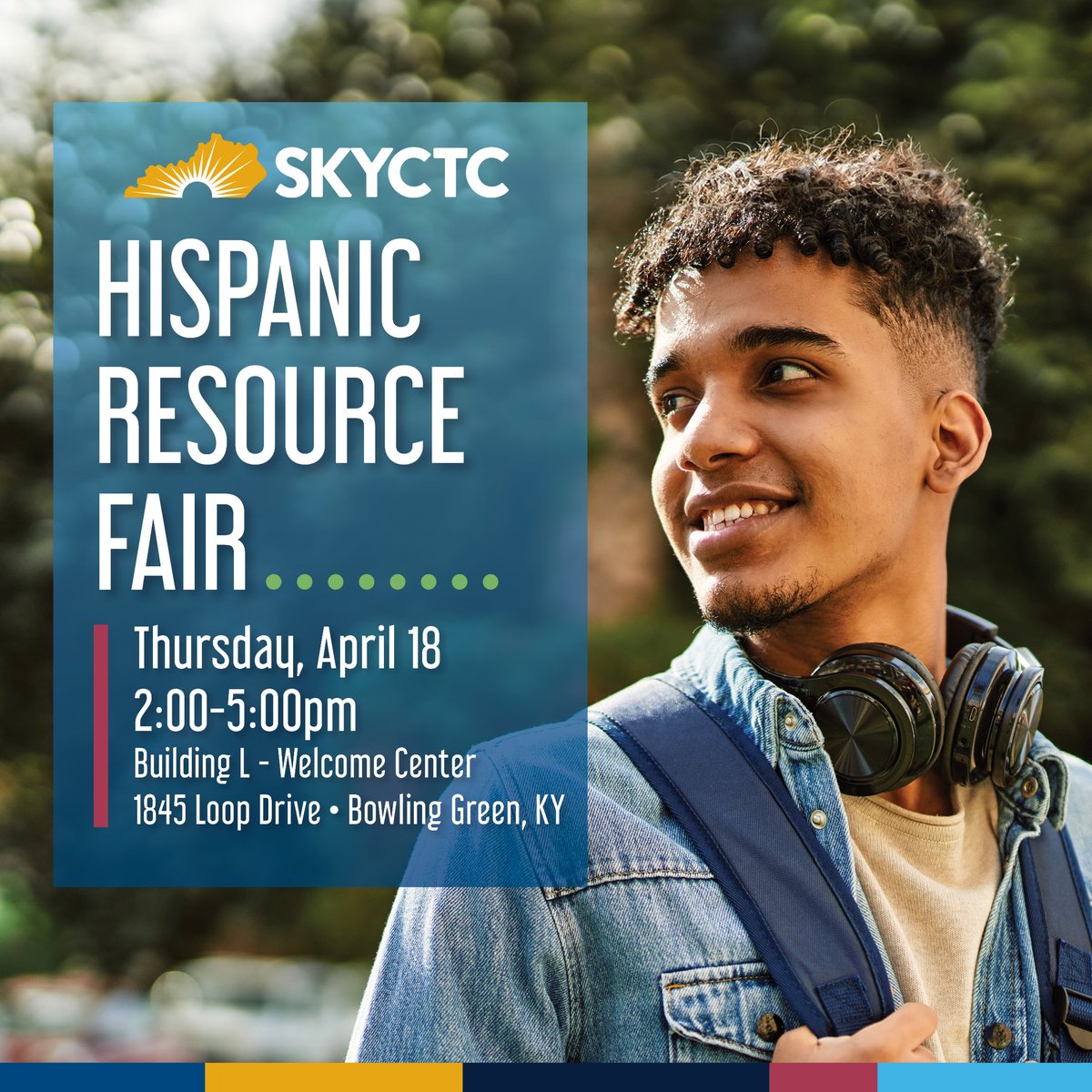 SKYCTC is delighted to host our fourth annual Hispanic Resource Fair on April 18, from 2:00 p.m. to 5:00 p.m. at the Welcome Center, Building L on Main Campus! 🤩 For more information, visit skyctc.cc/4cGjhA2