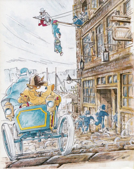 Classic : The Art of  Sherlock Hound, an animated series directed by Hayao Miyazaki and Kyosuke Mikuriya in 1983 - Gallery and    