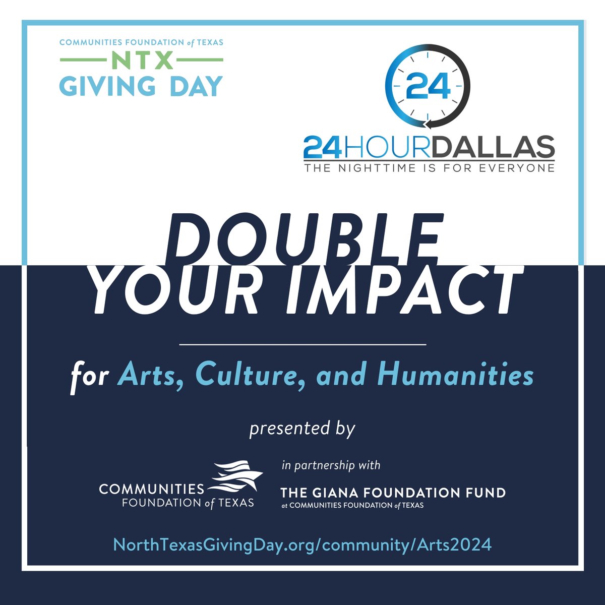 We are excited to announce that in honor of Dallas Arts Month, The Giana Foundation Fund and Communities Foundation of Texas are offering to capture matching funds until April 29! Please consider donating and supporting our mission, link here: bit.ly/4aENlKt