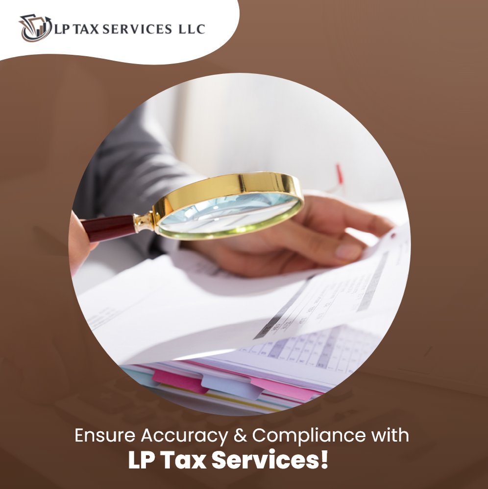 Our meticulous approach guarantees accurate tax filings and compliance with all regulations.

Reach out to us at 732-217-7735 for professional assistance.
lptaxservices.com

#LPTaxServices #TaxExperts #TaxPreparation #ExpertAssistance #TaxFiling #AccuracyMatters
