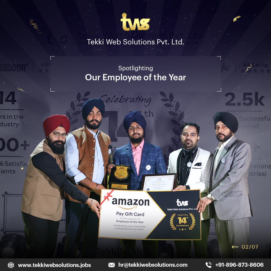 tekkiweb's tweet photo. Tekki Web Solutions Pvt. Ltd. is delighted to announce our Employee Appreciation Awards! 🏆 We are thrilled to highlight our exceptional team members who continually go above and beyond. 
https://t.co/Bdigoa0fcS https://t.co/3CX3yYbNdC
