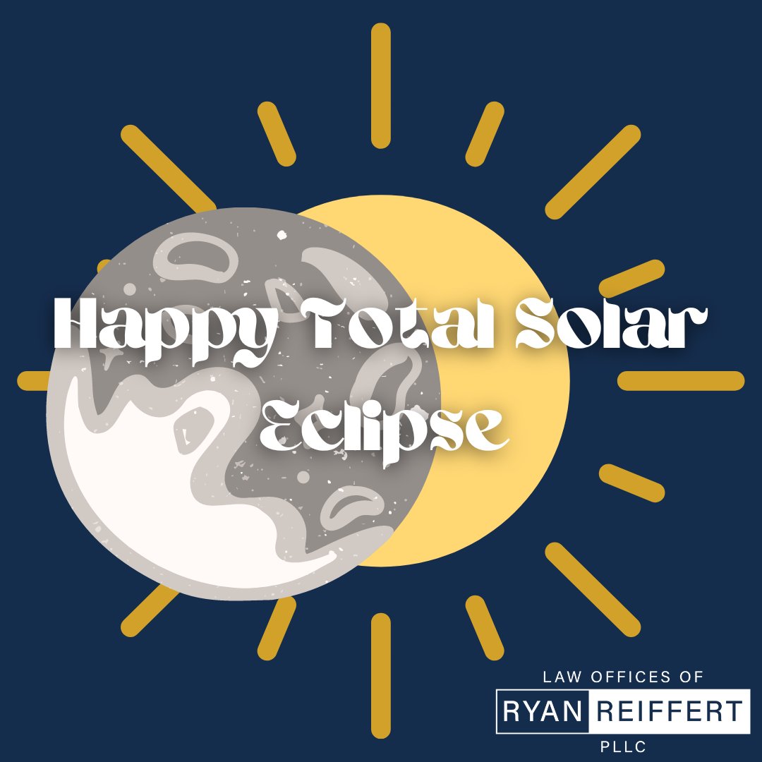 Are you checking out the total solar eclipse?  ☀🌑

#lawofficesofryanreiffert #texasattorney #sanantoniolawyer #sanmarcoslawyer #totaleclipse #solareclipse #eclipse