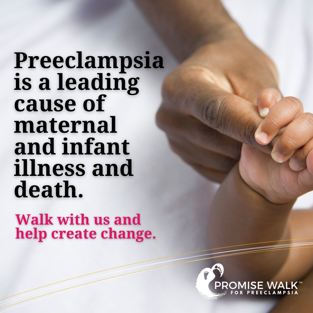 preeclampsia's tweet photo. #Preeclampsia is a leading cause of maternal and infant illness and death. Walk with us at a local #PromiseWalk for Preeclampsia, or join us virtually, to help create change.
Sign up today: https://t.co/1j9eAN5QU2 https://t.co/uMgeomMrhH