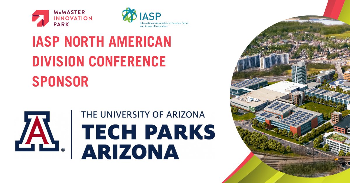 McMaster Innovation Park (@mip_hamilton) on Twitter photo Thrilled to announce #TechParksArizona as a sponsor for the #IASP #NorthAmerican Conference! 🌟
📅 May 29-31 📍 McMaster Innovation Park 🌐 "The Power & Pain of Clustering"
Learn more: lnkd.in/g2ti6UK8Tickets 
🎫: lnkd.in/eEvw6Pdq
#IASPhamilton #IASPnorthamerica Thrilled to announce #TechParksArizona as a sponsor for the #IASP #NorthAmerican Conference! 🌟
📅 May 29-31 📍 McMaster Innovation Park 🌐 "The Power & Pain of Clustering"
Learn more: lnkd.in/g2ti6UK8Tickets 
🎫: lnkd.in/eEvw6Pdq
#IASPhamilton #IASPnorthamerica