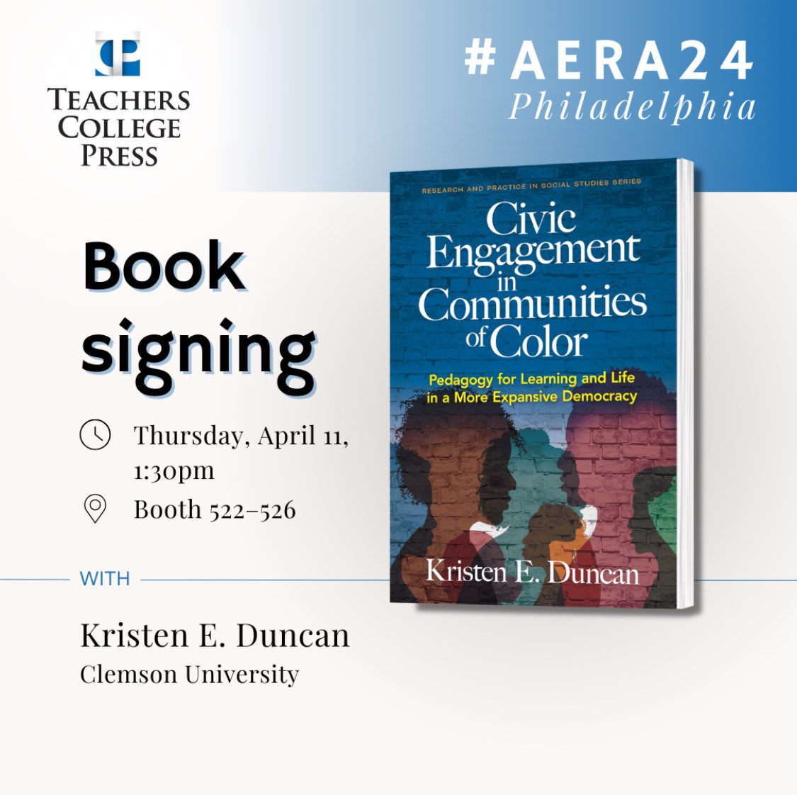 Dr. Kristen Duncan (@drkristenduncan) on Twitter photo If you’ll be at AERA, come check me out! If you’ll be at AERA, come check me out!
